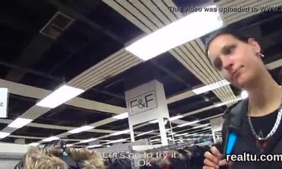 Exceptional czech kitten gets tempted in the shopping centre and nailed in pov