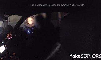 At final filthy fake cop manages to reach the wild big o